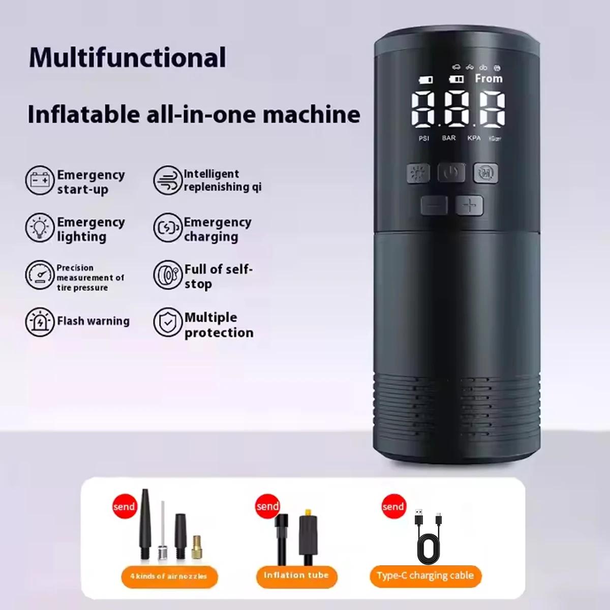 Portable Tire Inflator Wireless Rechargeable Electric Inflator Car Bicycle Digital Air Compressor Football Ball Inflator Pump
Portable Tire Inflator Wireless Rechargeable Electric Inflator Car Bicycle Digital Air Compressor Football Ball Inflator Pump
