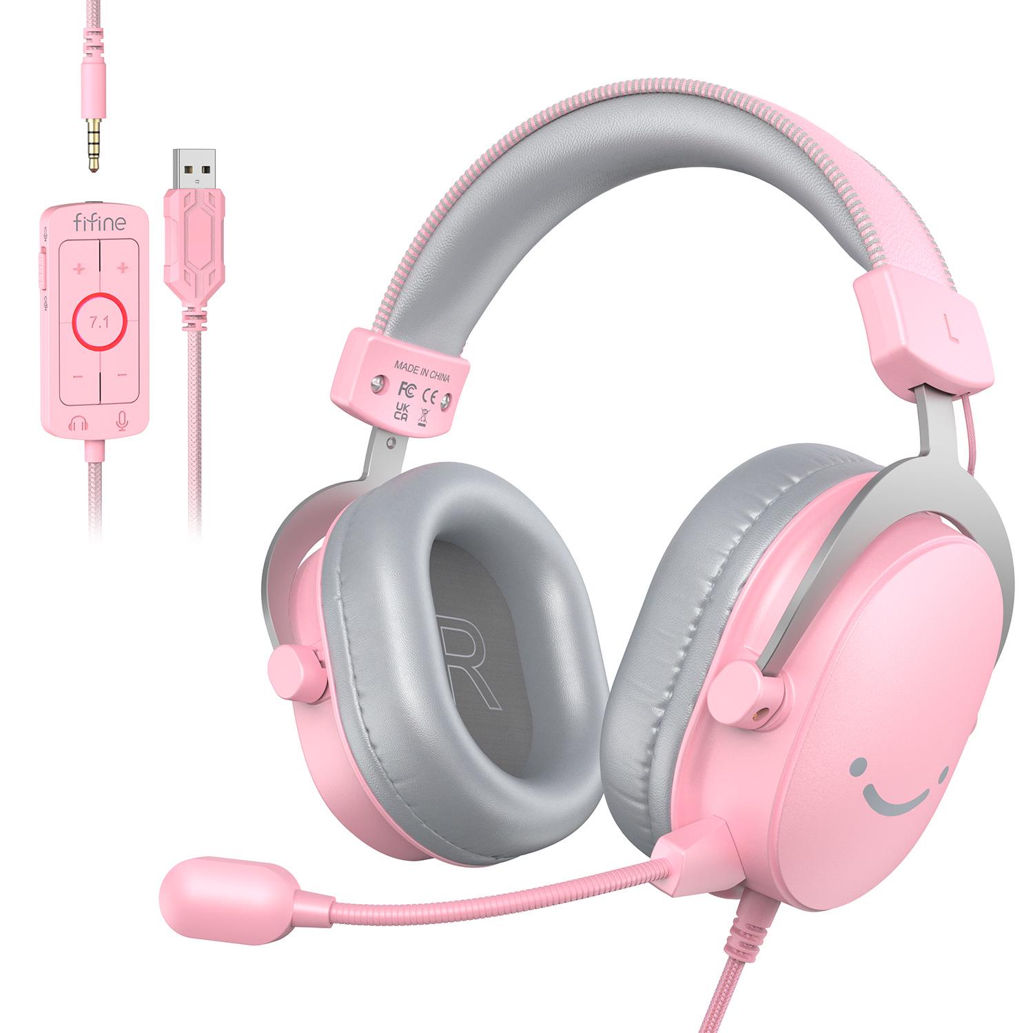 FIFINE H9 Gaming Headset with 7.1 Surround Sound, USB & 3.5mm Wired Control for PC/Desktop.
FIFINE H9 Gaming Headset with 7.1 Surround Sound, USB & 3.5mm Wired Control for PC/Desktop.