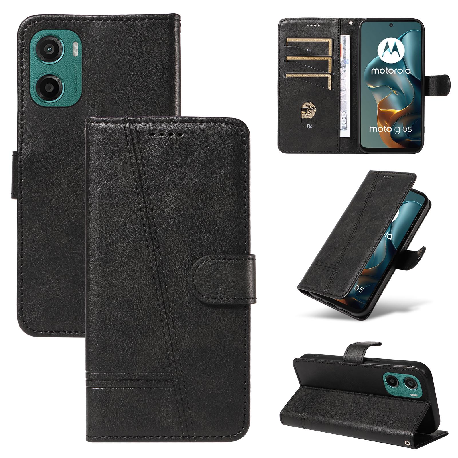 For Motorola Moto G05 4G Wallet Case T-Shape Lines Leather Phone Cover Stand - Black D
For Motorola Moto G05 4G Wallet Case T-Shape Lines Leather Phone Cover Stand - Black D