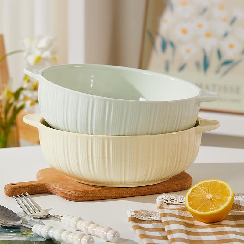 Changbaosen 10.5-inch Ceramic Double-Handle Soup Bowl
Changbaosen 10.5-inch Ceramic Double-Handle Soup Bowl