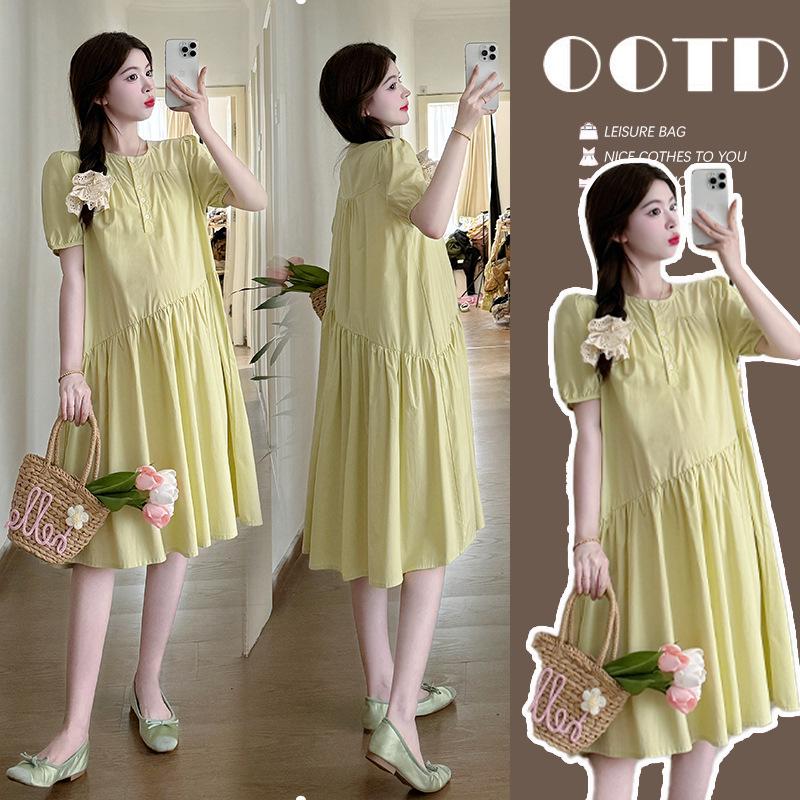 2026 Summer Elegant Maternity Dress with Belly-Cover Skirt and Nursing Access Large зелений
2026 Summer Elegant Maternity Dress with Belly-Cover Skirt and Nursing Access Large зелений