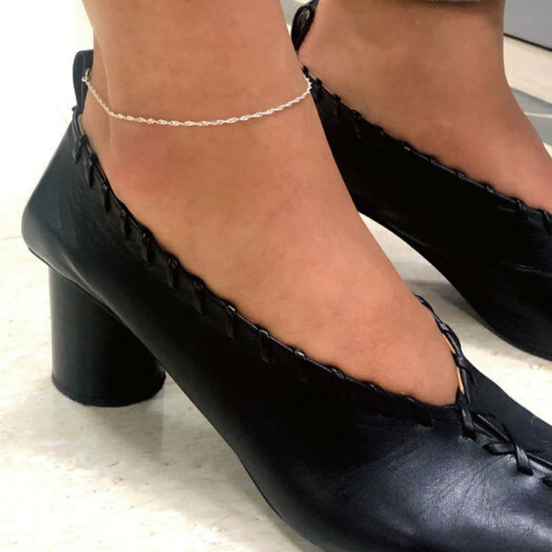 MOONHSU Silver Twist Anklet 25cm
MOONHSU Silver Twist Anklet 25cm