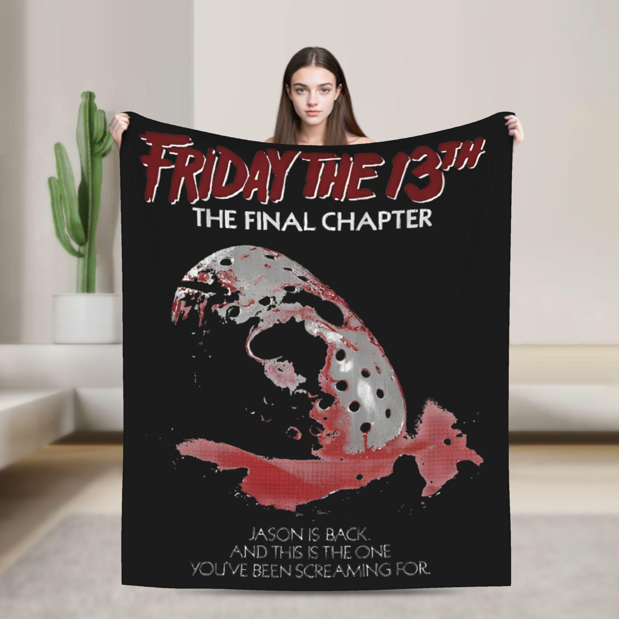 Friday Jason Voorhees 13th Flannel Throw Blanket Horror Scary Halloween Bedding Throws Knitted Blanket Travel Thin Breathable 75x90cm
Friday Jason Voorhees 13th Flannel Throw Blanket Horror Scary Halloween Bedding Throws Knitted Blanket Travel Thin Breathable 75x90cm
