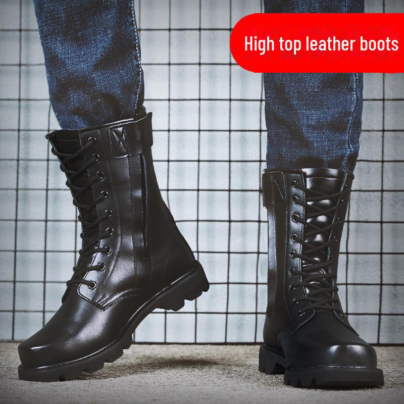 Men s Genuine Leather Combat Boots - Martin Style, Warm Wool Lining, High Top for Autumn/Winter Hiking and Outdoor Use 36
Men s Genuine Leather Combat Boots - Martin Style, Warm Wool Lining, High Top for Autumn/Winter Hiking and Outdoor Use 36