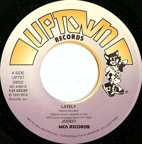 7inch Record JODECI - Lately UPTS754652 Uptown Records 1993 US Soul/Funk Used
7inch Record JODECI - Lately UPTS754652 Uptown Records 1993 US Soul/Funk Used