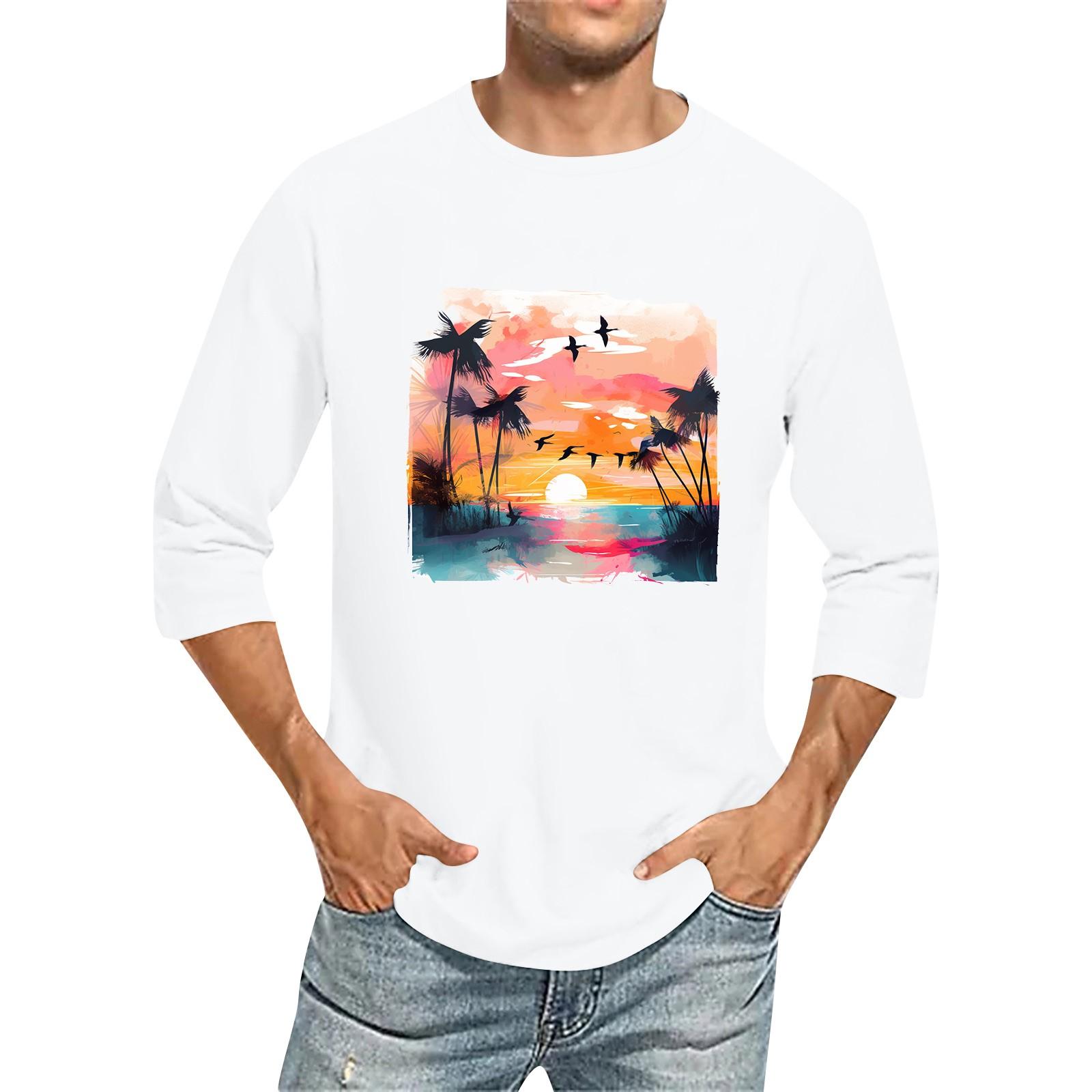 Мужская однотонная футболка с круглым вырезом и рукавами три четверти L белый
Мужская однотонная футболка с круглым вырезом и рукавами три четверти L белый