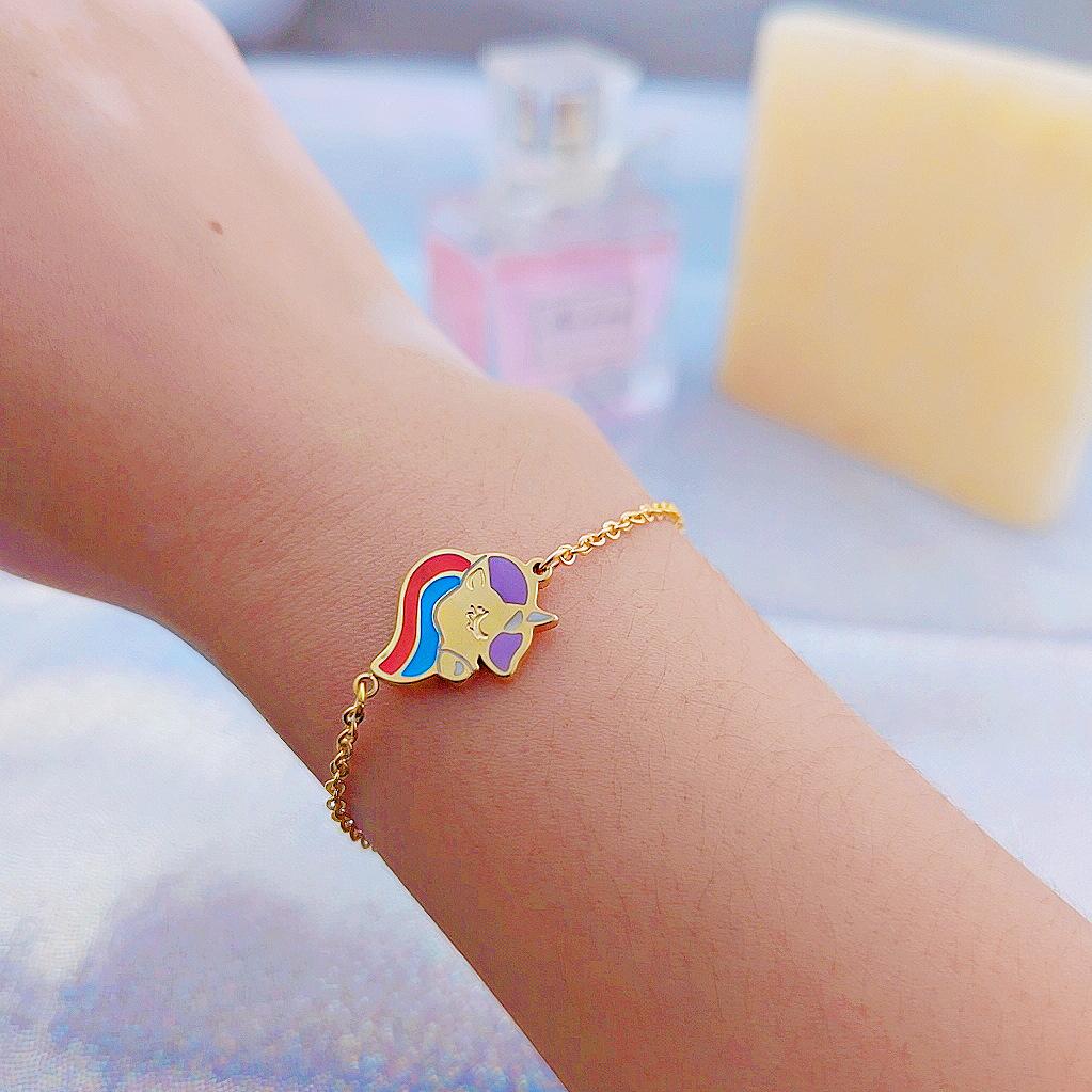 Korean Style Cartoon Rhinoceros Bracelet - Titanium Steel Color Block Bangle for Female Students
Korean Style Cartoon Rhinoceros Bracelet - Titanium Steel Color Block Bangle for Female Students
