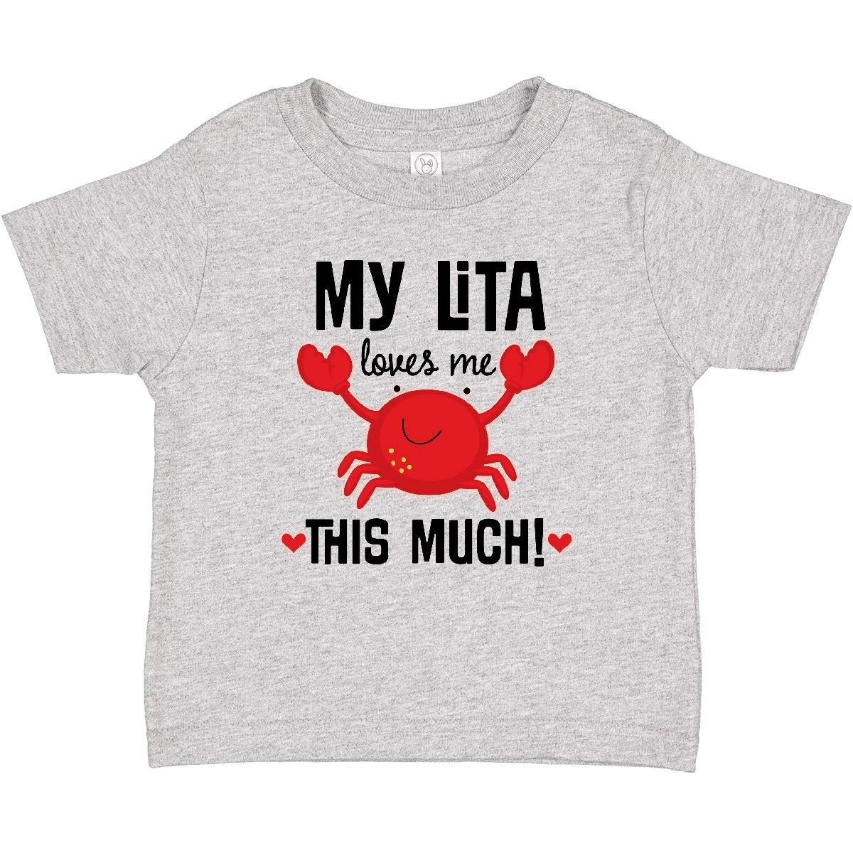 Inktastic My Lita Loves Me Grandkids Crab Baby kids boys T-Shirt Girls Boys From Clothes 140
Inktastic My Lita Loves Me Grandkids Crab Baby kids boys T-Shirt Girls Boys From Clothes 140
