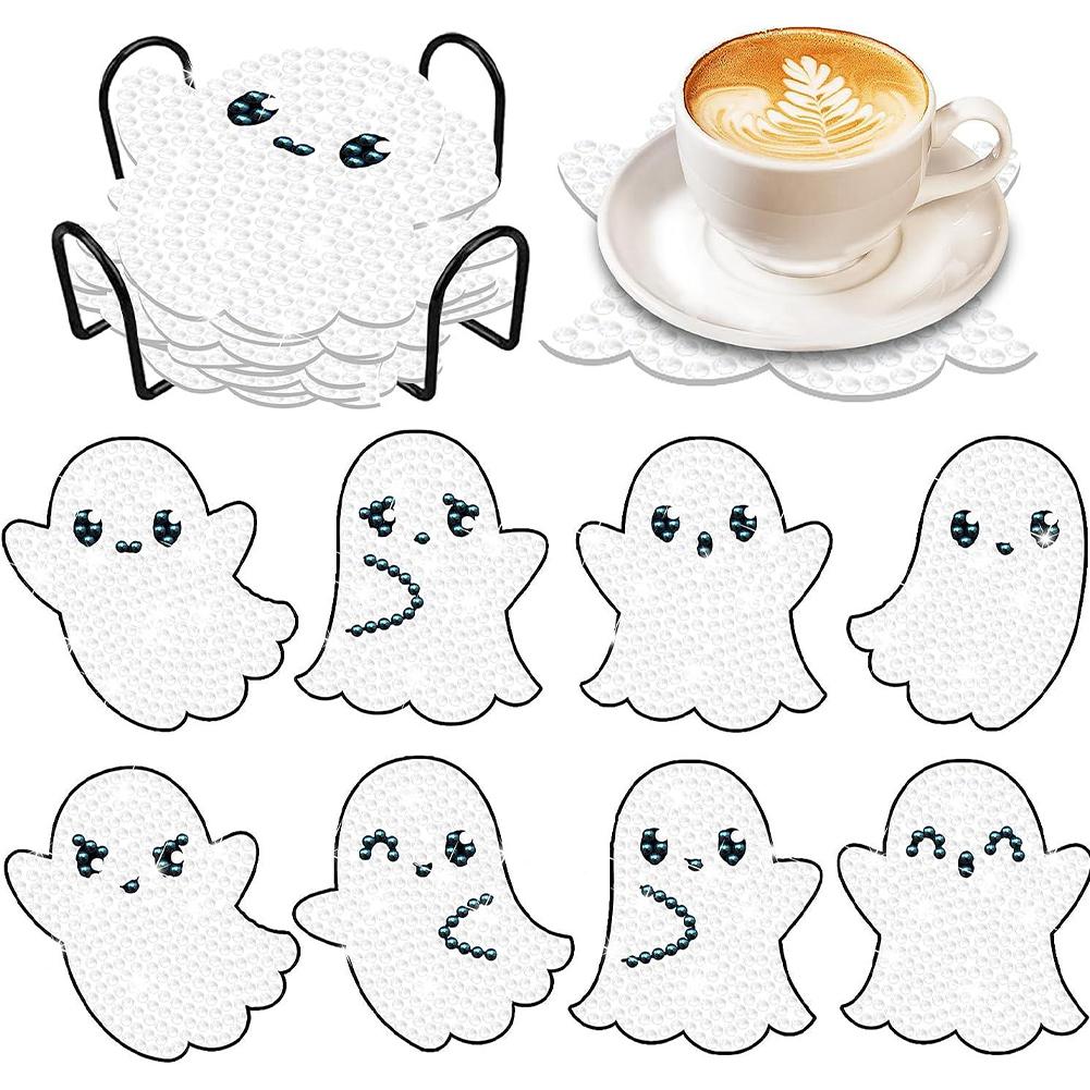 8 PCS Diamond Painting Coasters Kits Ghost Acrylic Full Drill Diamond Coaster Coffee with Holder Diamond Painting Crafts Coaster
8 PCS Diamond Painting Coasters Kits Ghost Acrylic Full Drill Diamond Coaster Coffee with Holder Diamond Painting Crafts Coaster