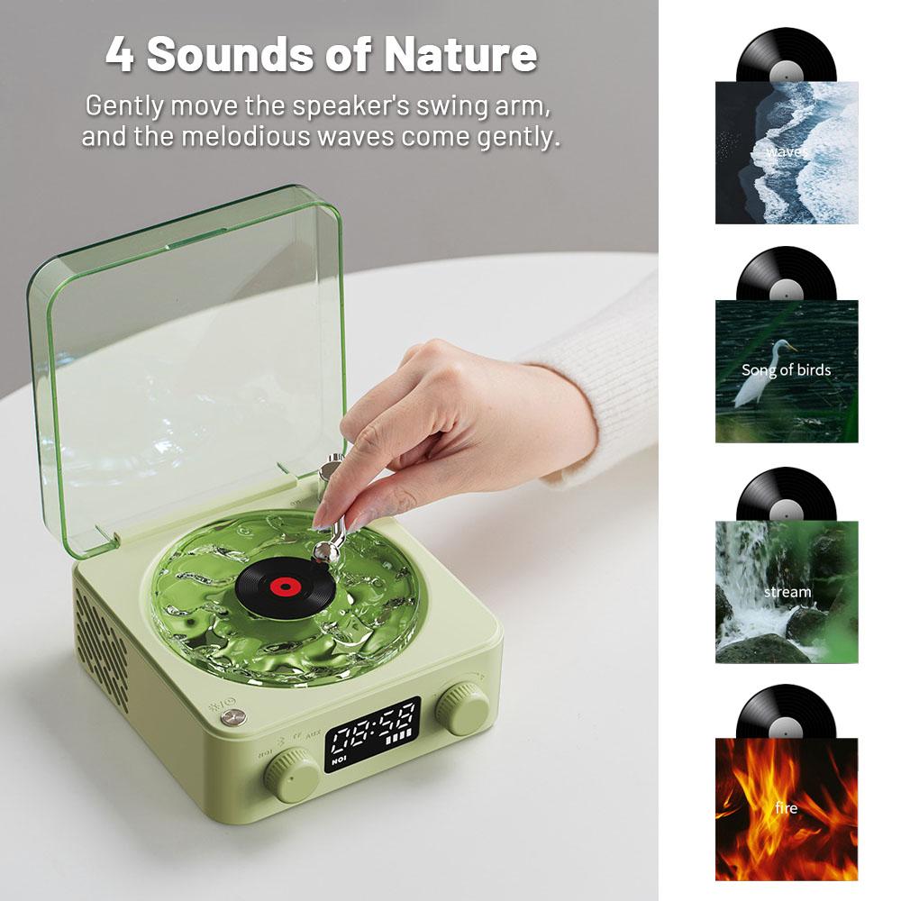 Vinyl Record Player Wireless Bluetooth-compatible Speaker Sleep Aid with Clock and Projection Light Pink
Vinyl Record Player Wireless Bluetooth-compatible Speaker Sleep Aid with Clock and Projection Light Pink