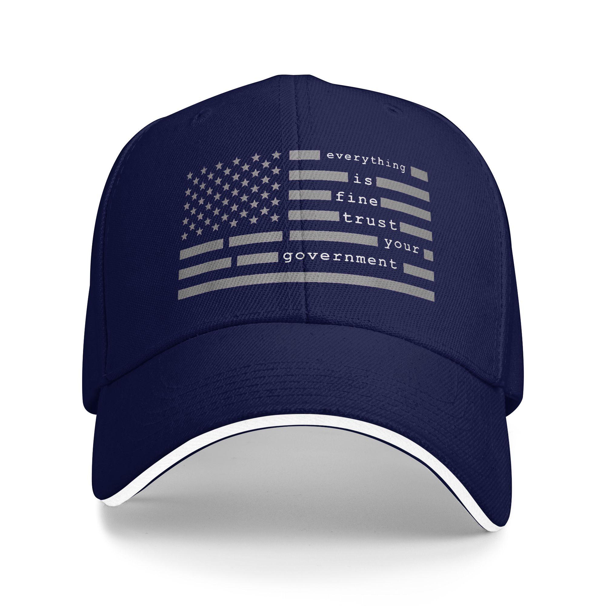 Everything is Fine Trust Your Government Baseball Cap Kpop Rock Breathable Hip Hop Hats Unisex Men Stylish Custom Baseball Caps As Picture темно-синього кольору
Everything is Fine Trust Your Government Baseball Cap Kpop Rock Breathable Hip Hop Hats Unisex Men Stylish Custom Baseball Caps As Picture темно-синього кольору
