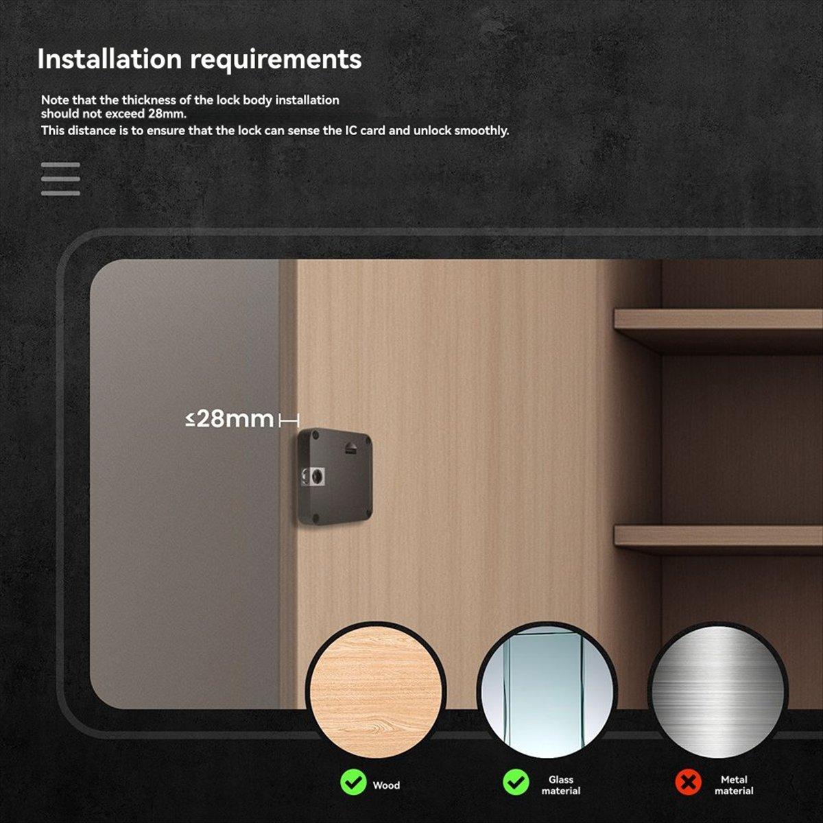 Tuya Smart Cabinet Door Lock for Cabinets Bluetooth & IC Card Access App Control Keyless Entry for Furniture & Drawers China Mainland
Tuya Smart Cabinet Door Lock for Cabinets Bluetooth & IC Card Access App Control Keyless Entry for Furniture & Drawers China Mainland