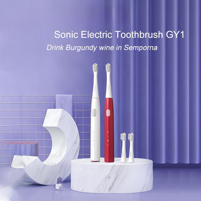 Sonic Electric ToothBrush Y1 Rechargeable Waterproof Automatic Oral Cleaning Teeth with 2 Brush Head For Adults
Sonic Electric ToothBrush Y1 Rechargeable Waterproof Automatic Oral Cleaning Teeth with 2 Brush Head For Adults