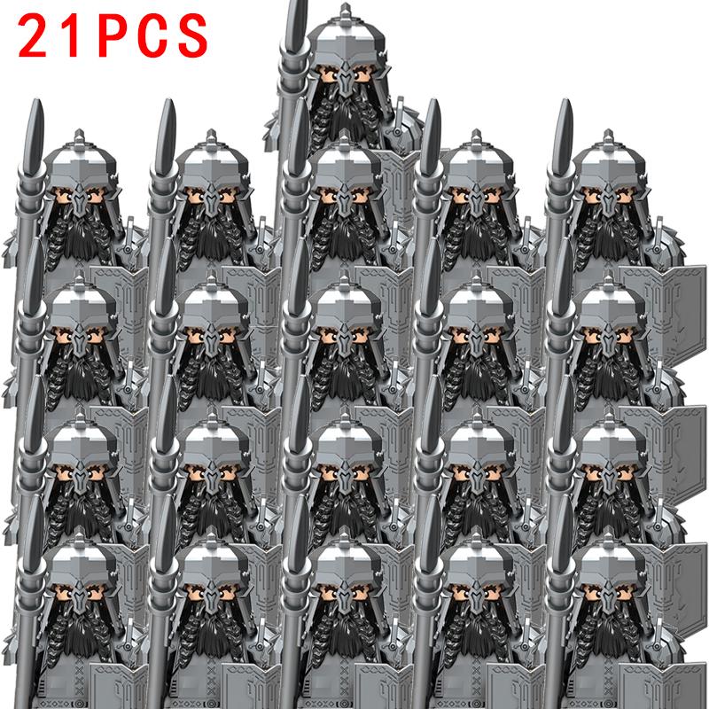 21 шт. MOC LOTR Ельфи Солдат Орки Армія Фігурки Броня Охорона Гном Воїн Лучник Середньовічні Лицарі Будівельні Блоки Цеглина іграшка подарунок
21 шт. MOC LOTR Ельфи Солдат Орки Армія Фігурки Броня Охорона Гном Воїн Лучник Середньовічні Лицарі Будівельні Блоки Цеглина іграшка подарунок