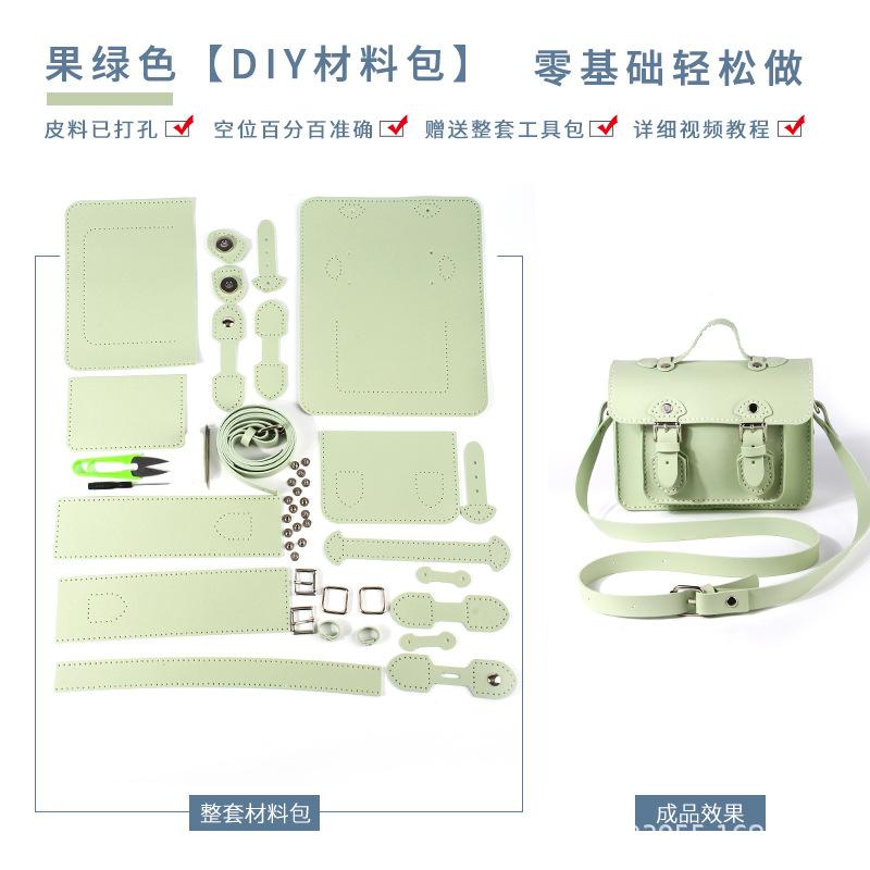 DIY PU Leather Cambridge Bag Making Kits Handmade Sewing Crossbody Satchel Bags Semi-finished Material Set for Women Handicraft зелёный
DIY PU Leather Cambridge Bag Making Kits Handmade Sewing Crossbody Satchel Bags Semi-finished Material Set for Women Handicraft зелёный