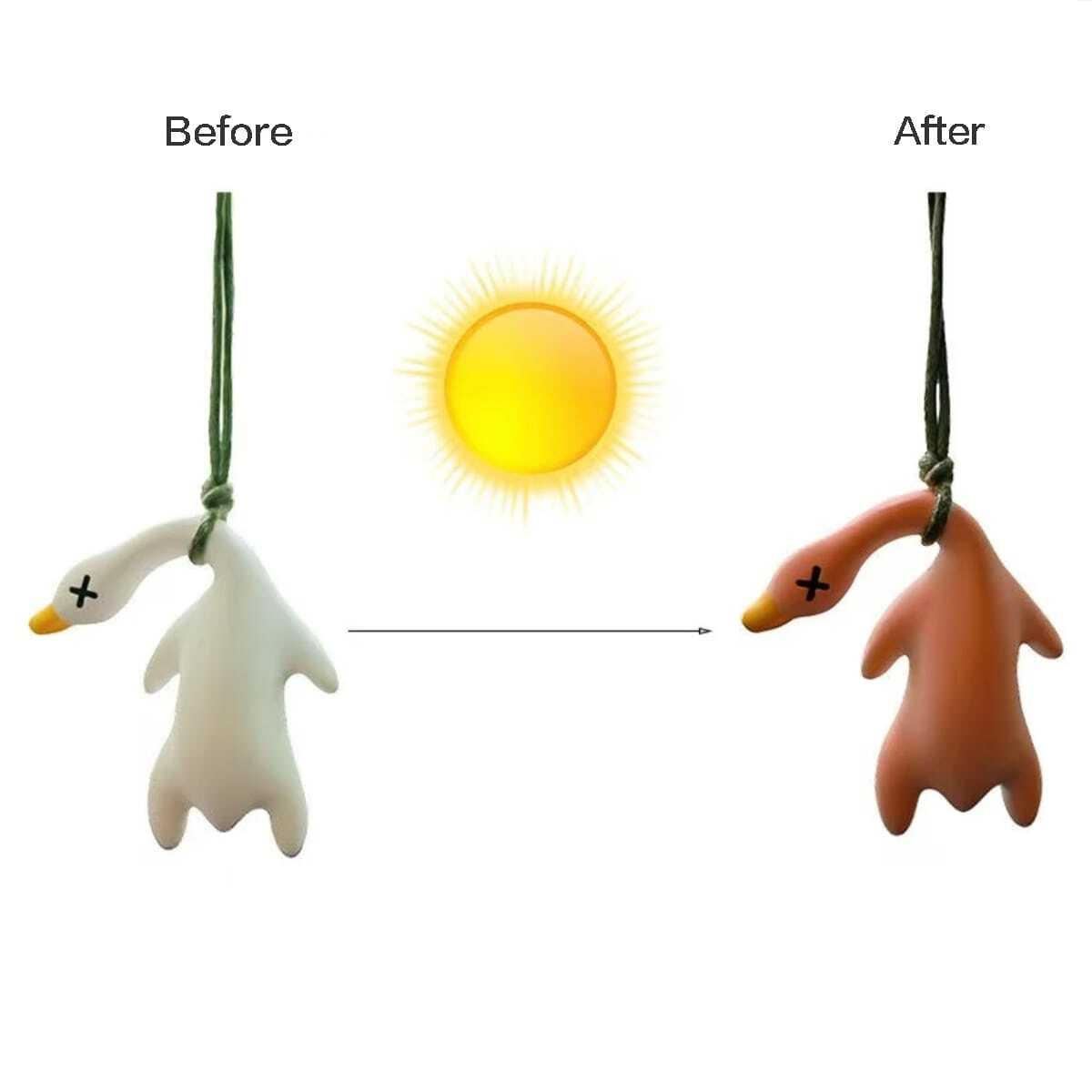 1 шт. Креативный кулон для автомобиля в виде утки, меняющий цвет, аксессуары для сумки, с УФ-изменением цвета, жареная утка, украшение для полета, милый брелок, подарок на день рождения one-size белый
1 шт. Креативный кулон для автомобиля в виде утки, меняющий цвет, аксессуары для сумки, с УФ-изменением цвета, жареная утка, украшение для полета, милый брелок, подарок на день рождения one-size белый