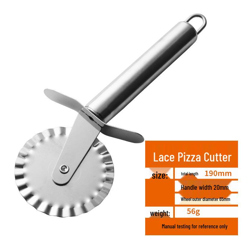 Stainless Steel Dual Wheel Pizza Cutter & Cake Shovel Set
Stainless Steel Dual Wheel Pizza Cutter & Cake Shovel Set