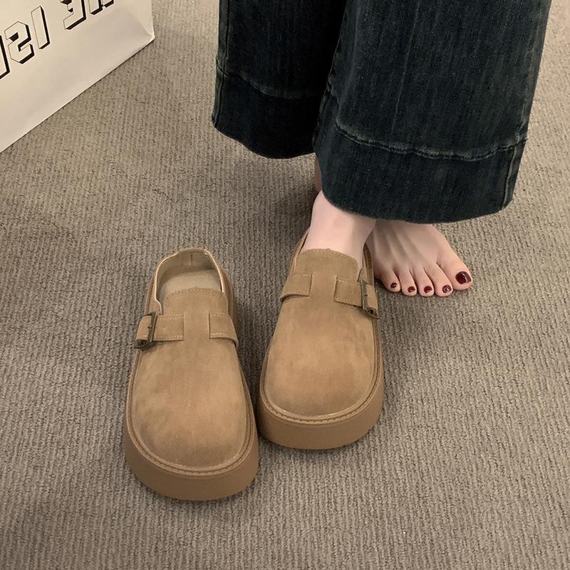 Muffin thick-soled bag head and half slippers for women to wear new autumn and winter lazy shoes 35 коричневый
Muffin thick-soled bag head and half slippers for women to wear new autumn and winter lazy shoes 35 коричневый