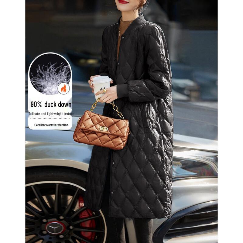 Demana Women s Mock Neck 90% Duck Down Mid-Length Quilted Jacket L
Demana Women s Mock Neck 90% Duck Down Mid-Length Quilted Jacket L