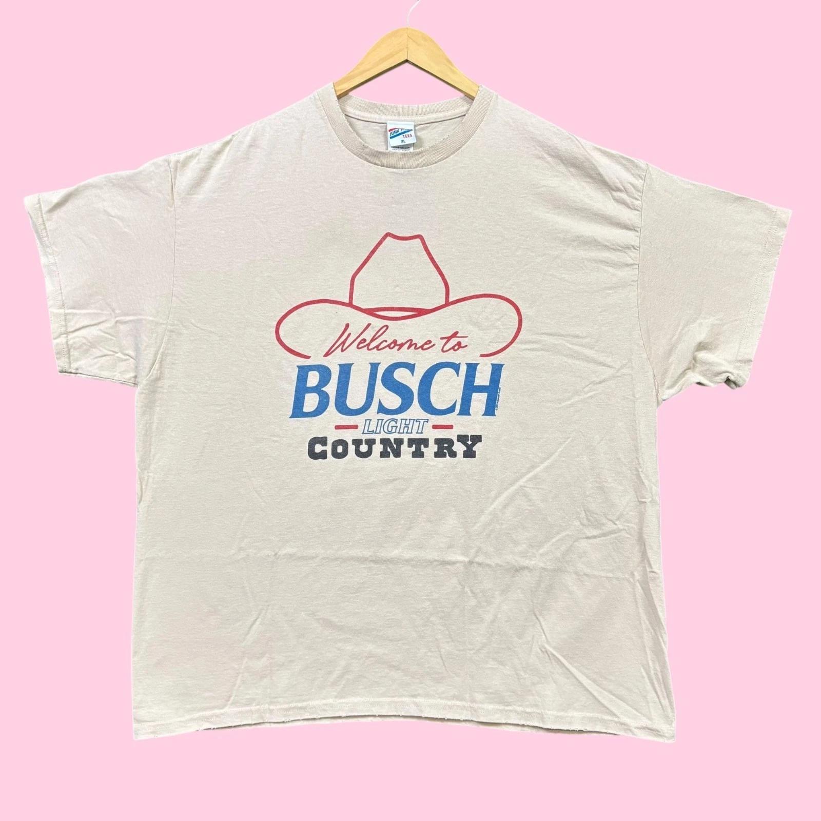 Welcome to Busch Light Country Beer Poster Tee XL L
Welcome to Busch Light Country Beer Poster Tee XL L
