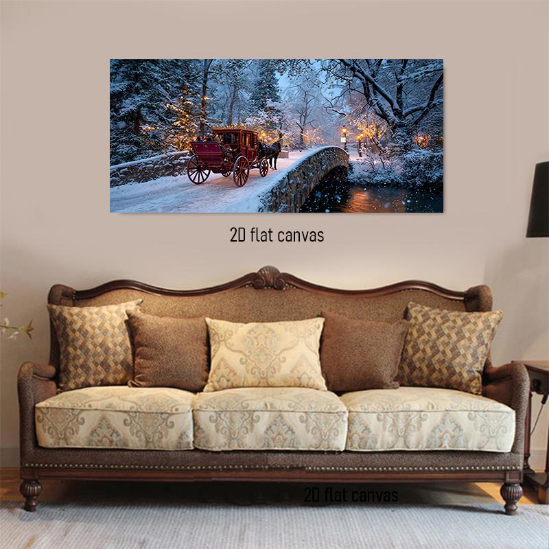 1pcs Winter snow scenery carriage decoration painting European retro scenery canvas painting Living room entrance bedroom wall p (as the picture,50x100cm No Frame)
1pcs Winter snow scenery carriage decoration painting European retro scenery canvas painting Living room entrance bedroom wall p (as the picture,50x100cm No Frame)