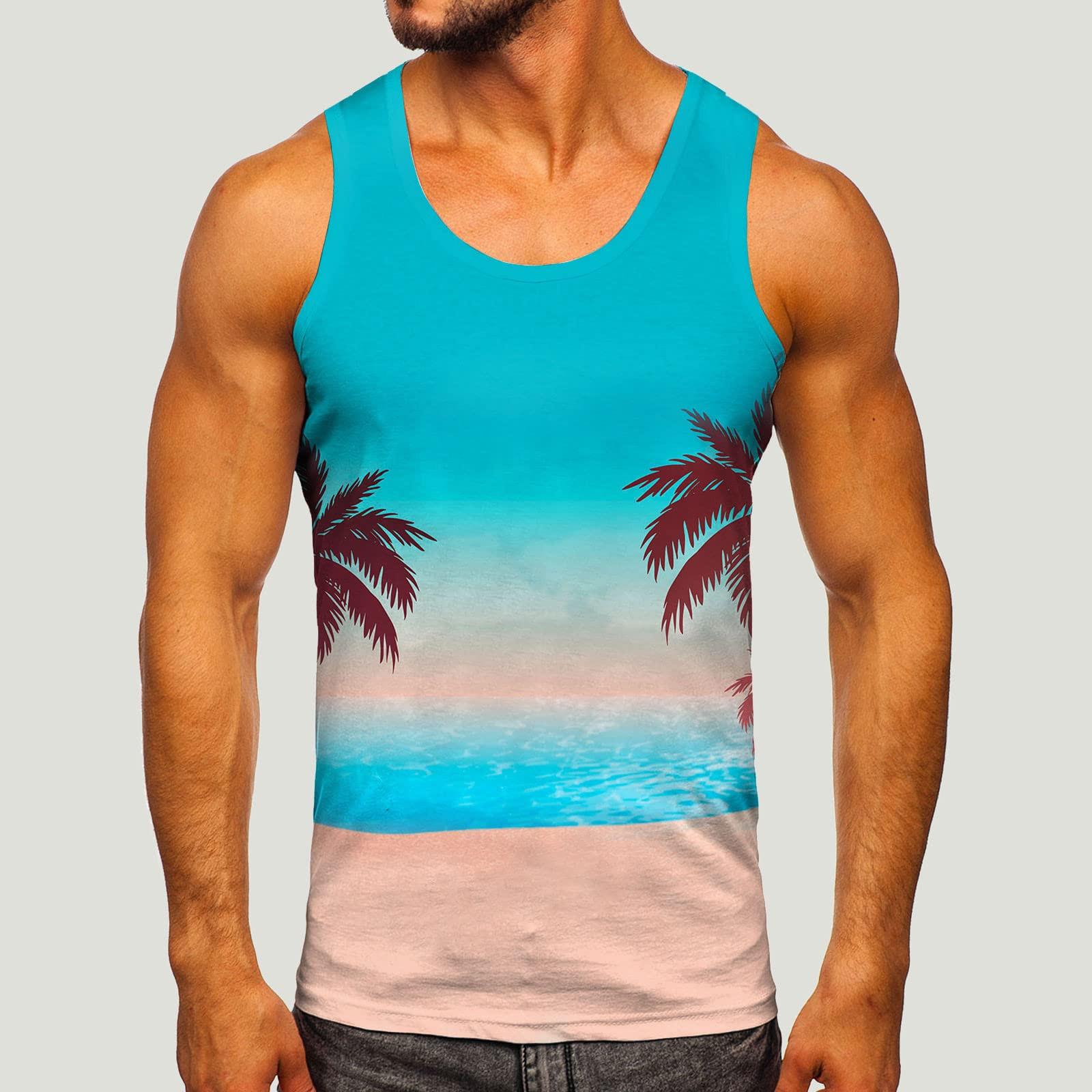 Mens Summer Surf Beach Tank Top Large Size Casual Breathable Sleeveless Top Loose Print Tank Top Man Shirt L ціан
Mens Summer Surf Beach Tank Top Large Size Casual Breathable Sleeveless Top Loose Print Tank Top Man Shirt L ціан