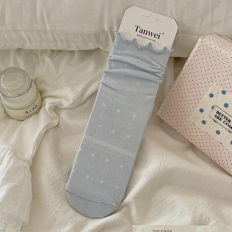 Spring and Summer Lightweight Children s Sweet Wooden Earlobe Mid-Calf Socks with Heart Hole and Solid Color - Versatile Layered Socks 1 pair синій
Spring and Summer Lightweight Children s Sweet Wooden Earlobe Mid-Calf Socks with Heart Hole and Solid Color - Versatile Layered Socks 1 pair синій