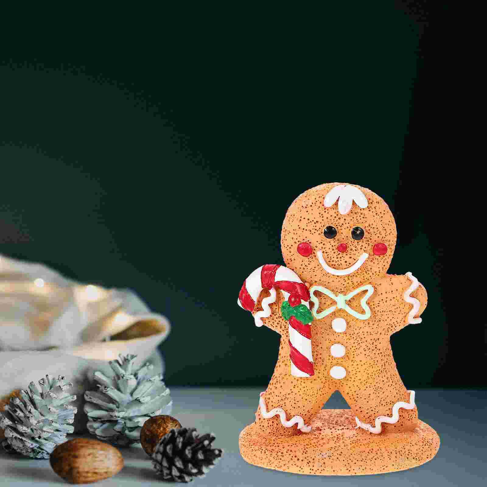 Christmas Miniature Gingerbread Man Window Desktop Decoration Resin Table Xmas Child Centerpiece
Christmas Miniature Gingerbread Man Window Desktop Decoration Resin Table Xmas Child Centerpiece