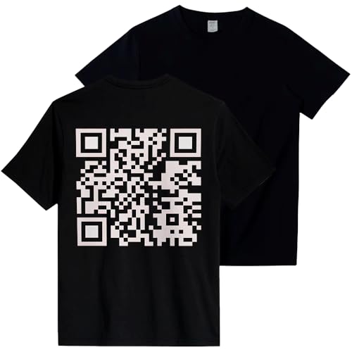Футболка с забавным QR-кодом, футболка с шуткой о QR-коде, забавный графический принт на спине, короткий рукав, унисекс, футболка XL чёрный
Футболка с забавным QR-кодом, футболка с шуткой о QR-коде, забавный графический принт на спине, короткий рукав, унисекс, футболка XL чёрный