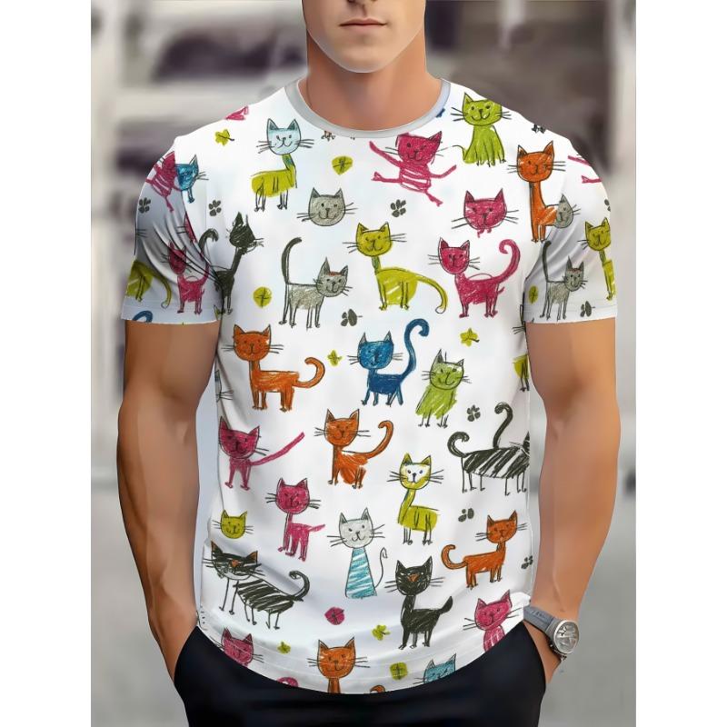 Men s 3D Print T-Shirt - Casual Short Sleeve Crew Neck Top, Machine Washable Regular Fit S
Men s 3D Print T-Shirt - Casual Short Sleeve Crew Neck Top, Machine Washable Regular Fit S