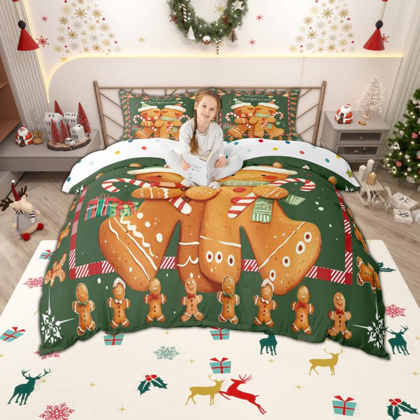 Comforter Homewish Girls Merry Christmas Lovely Gingerbread Bedding Set Cartoon Xmas Tree Bedroom Set Room Decor Comforter (quilt)-EU Single(135*200cm)3pcs
Comforter Homewish Girls Merry Christmas Lovely Gingerbread Bedding Set Cartoon Xmas Tree Bedroom Set Room Decor Comforter (quilt)-EU Single(135*200cm)3pcs