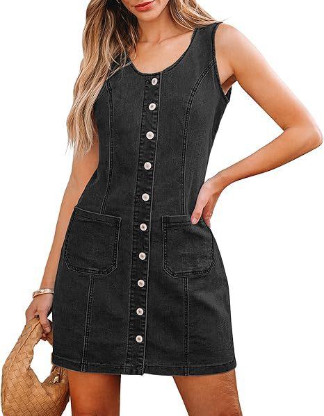 Fashion New Casual Solid Color Sleeveless Waist Denim Breasted with Pocket Short Dress XXL чорний колір сірий
Fashion New Casual Solid Color Sleeveless Waist Denim Breasted with Pocket Short Dress XXL чорний колір сірий