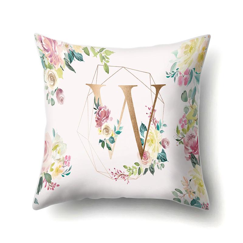 Polyester Pillow Case Ornament Home Gold 26 English Letters Printed Car Cushion Cover Waist Pillow Case Premium No pillow core
Polyester Pillow Case Ornament Home Gold 26 English Letters Printed Car Cushion Cover Waist Pillow Case Premium No pillow core
