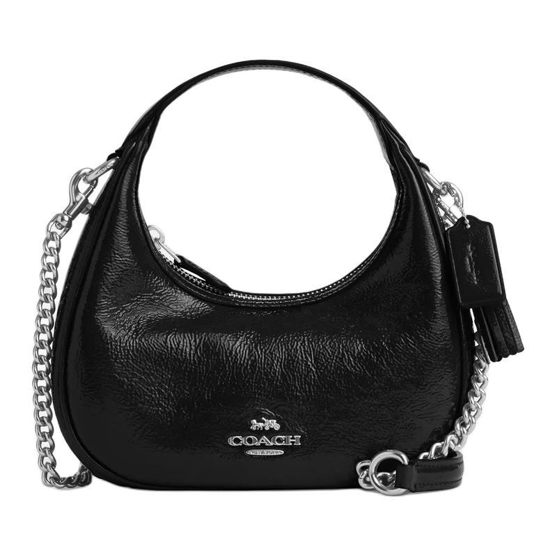 COACH CARMEN 20 brand logo zipper closure patent leather shoulder crossbody handbag small women s black чорний
COACH CARMEN 20 brand logo zipper closure patent leather shoulder crossbody handbag small women s black чорний