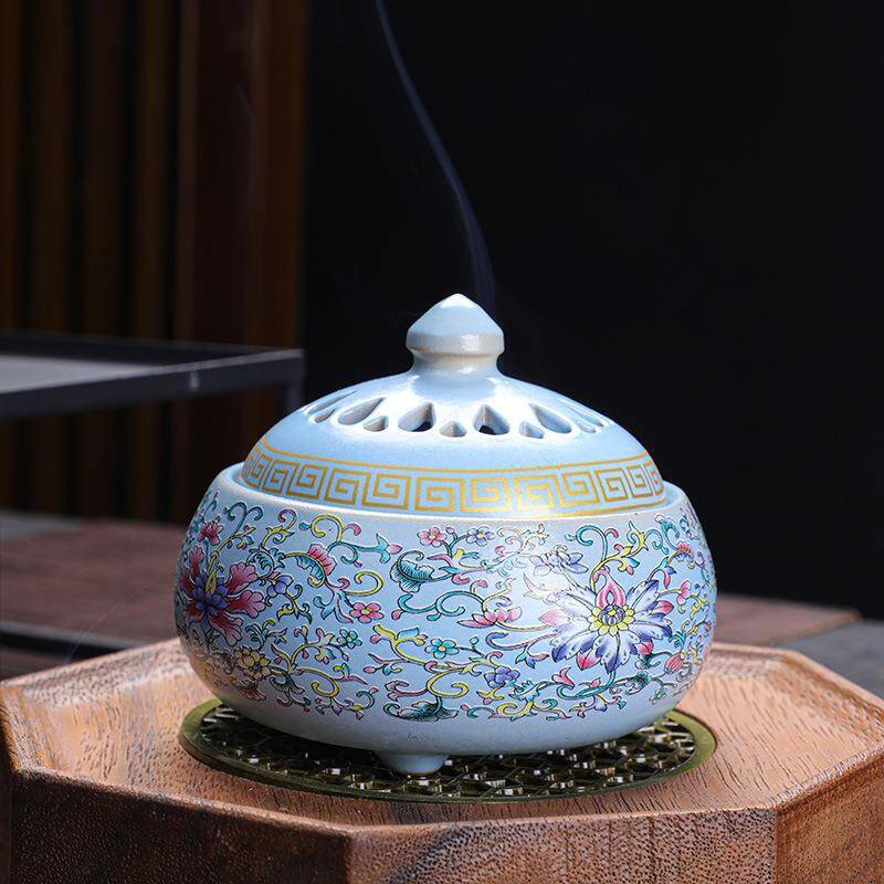 1 pcs Ceramic Incense Burner Enamel Color Incense Burner Creative Ornament, No Incense Comes as a Gift светло-синий
1 pcs Ceramic Incense Burner Enamel Color Incense Burner Creative Ornament, No Incense Comes as a Gift светло-синий