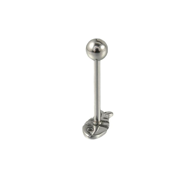 Stainless Steel Fishbone Tongue Rings Piercing Jewelry Fishbone Shape Tongue Studs Unisex Tongue Studs for Fashion Outfit 1
Stainless Steel Fishbone Tongue Rings Piercing Jewelry Fishbone Shape Tongue Studs Unisex Tongue Studs for Fashion Outfit 1