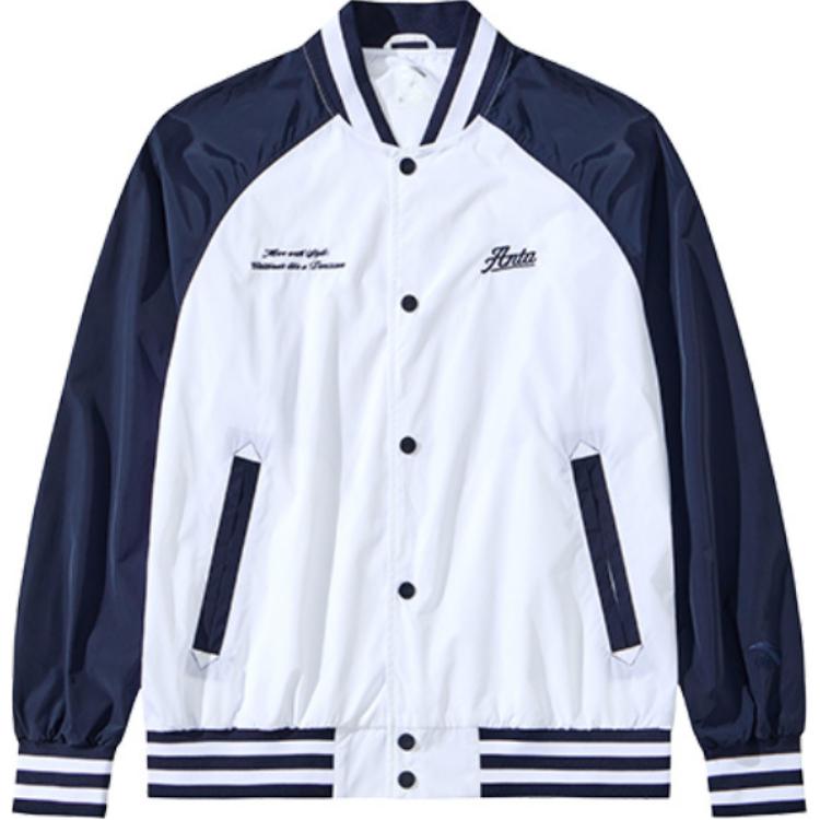 ANTA Lifestyle Series Color-Blocked Baseball Collar Woven Jacket White Navy Unisex 152438607-1 M
ANTA Lifestyle Series Color-Blocked Baseball Collar Woven Jacket White Navy Unisex 152438607-1 M