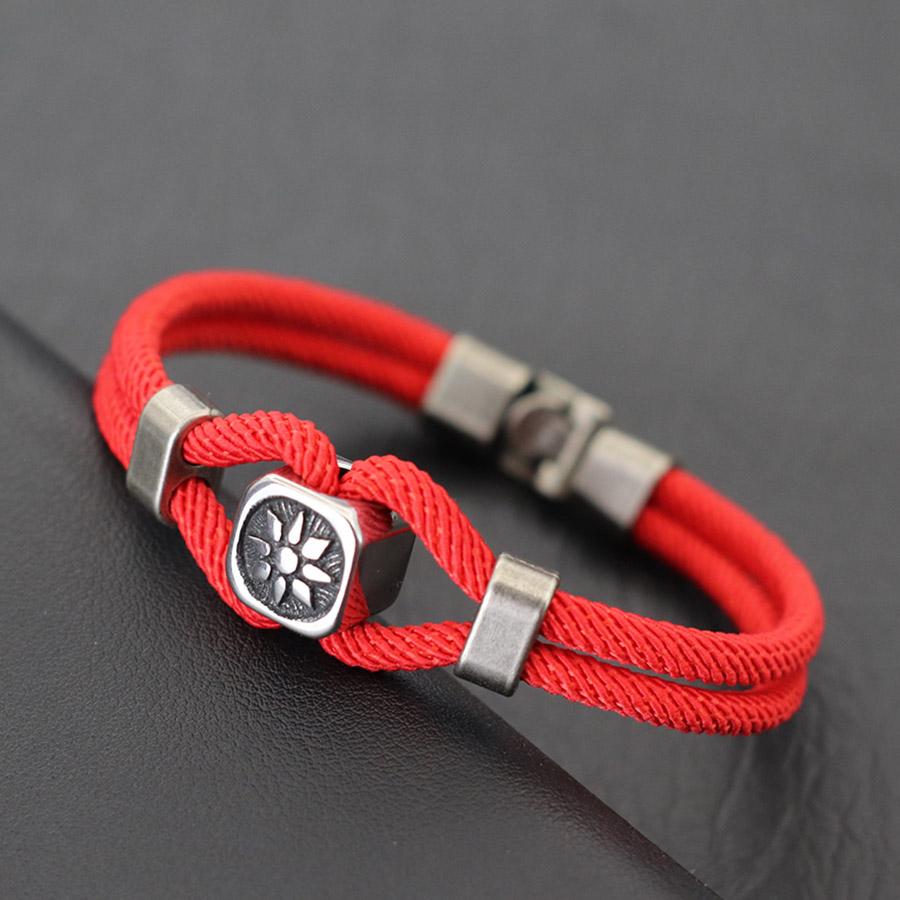 Viking Men Bracelet Sun Symbol Nautical Wrap Rope Braclet Outdoor Camping Cycling Accessories Fabric Braslet Pulseria Hombre червоний
Viking Men Bracelet Sun Symbol Nautical Wrap Rope Braclet Outdoor Camping Cycling Accessories Fabric Braslet Pulseria Hombre червоний