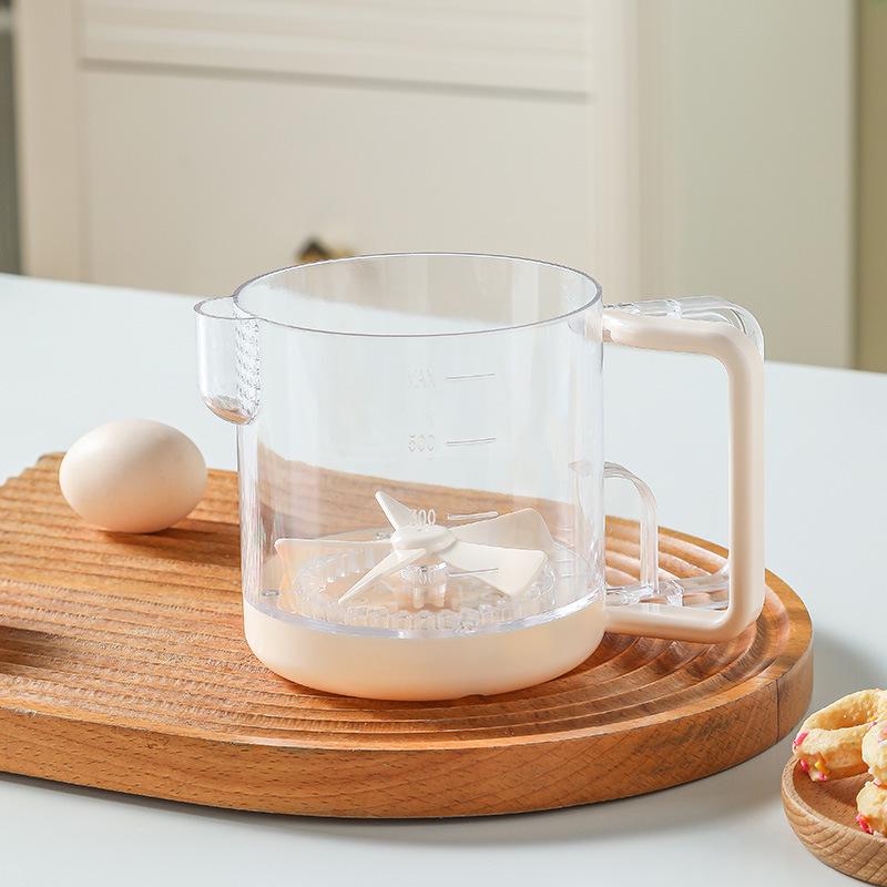 Semi-Automatic Egg Beater with Measuring Cup & Filter бежевий
Semi-Automatic Egg Beater with Measuring Cup & Filter бежевий