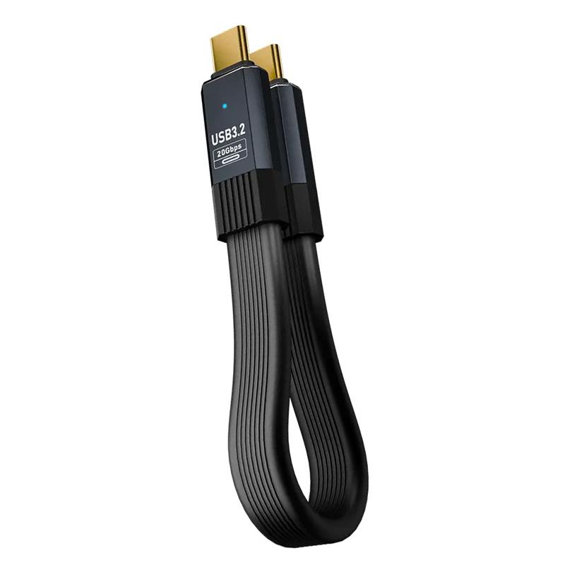 NNBILI PD 100W Short USB C to USB C Cable Fast Charging 5A USB C Cord USB3.2 20Gbps Data Transfer 8K@60Hz Flat Data Charge Cable 0.5m чёрный
NNBILI PD 100W Short USB C to USB C Cable Fast Charging 5A USB C Cord USB3.2 20Gbps Data Transfer 8K@60Hz Flat Data Charge Cable 0.5m чёрный