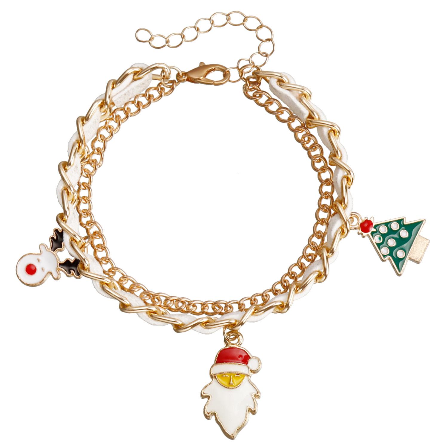 New christmas Korean velvet Santa Claus pendant bracelet, European and American Christmas bracelet
New christmas Korean velvet Santa Claus pendant bracelet, European and American Christmas bracelet