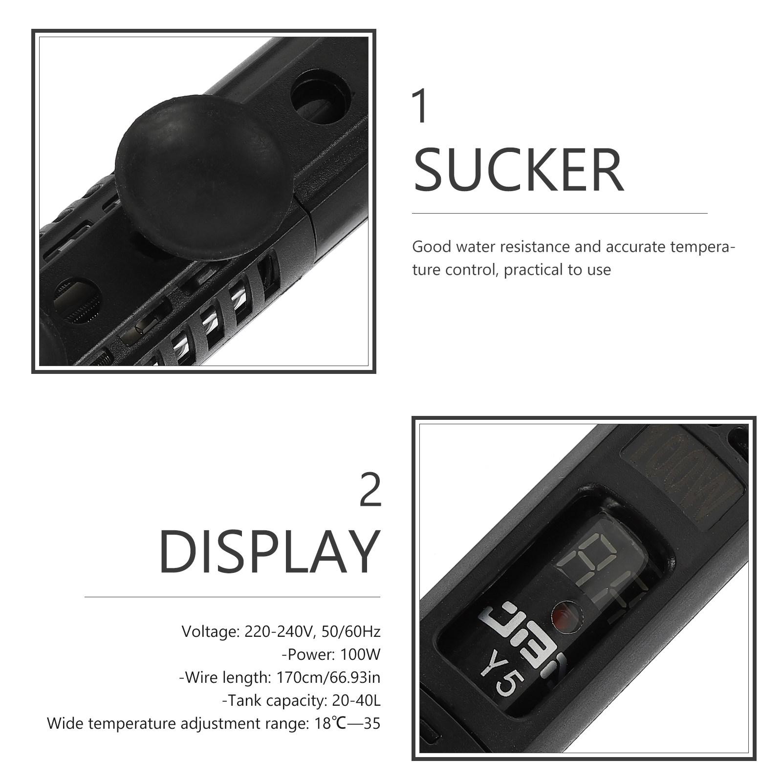 Fish Tank Heater Submersible Adjustable Heating Rod For Aquarium High-Grade Constant Temperature Waterproof Tank Heating 16.5X3.5X3.5CM
Fish Tank Heater Submersible Adjustable Heating Rod For Aquarium High-Grade Constant Temperature Waterproof Tank Heating 16.5X3.5X3.5CM