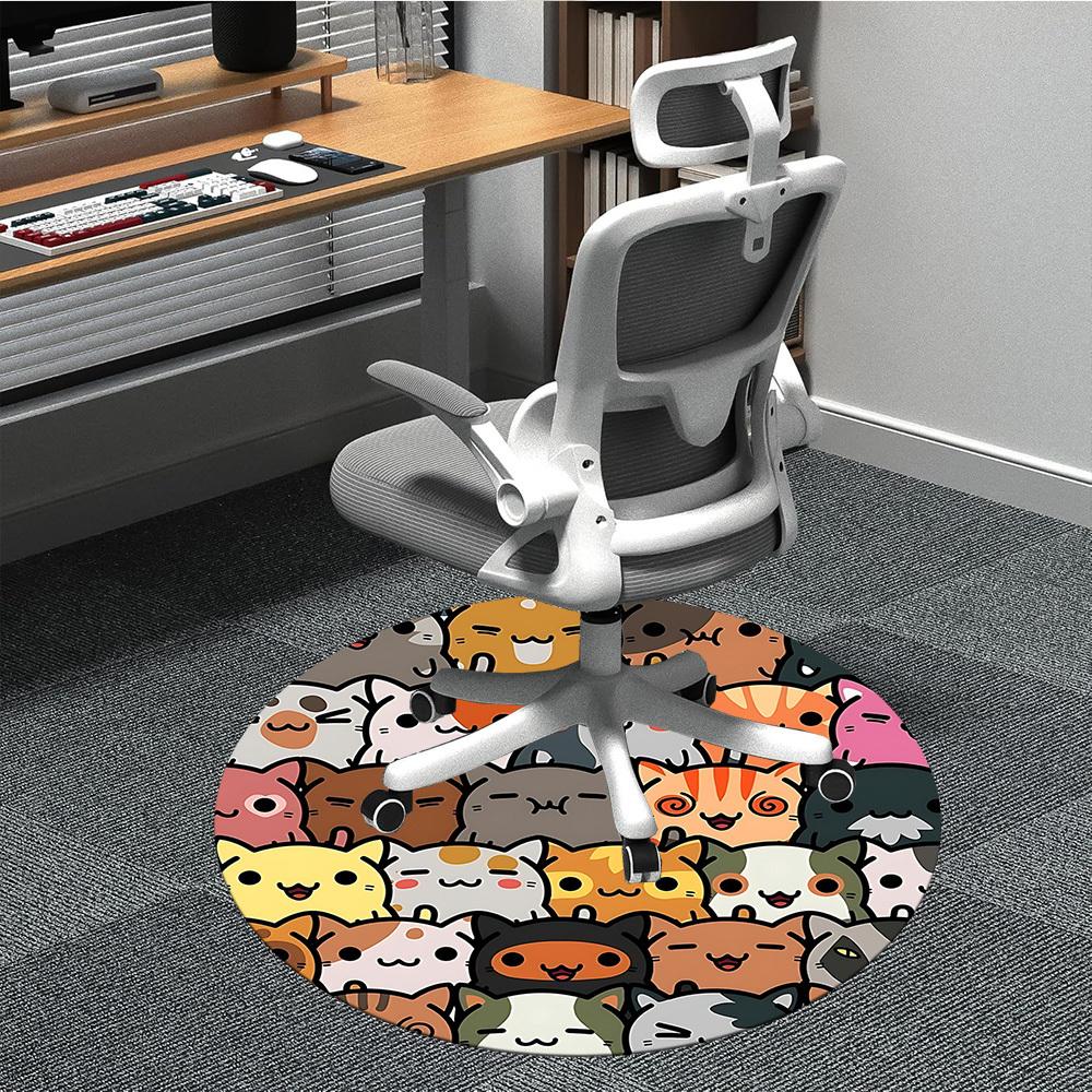 1pc Kitty Cats Office Round Area Rug, Indoor Mat Suitable For Office, Under Office Chairs Bedroom Living Room Home Decor, Room Deco 044 80cm by 80cm
1pc Kitty Cats Office Round Area Rug, Indoor Mat Suitable For Office, Under Office Chairs Bedroom Living Room Home Decor, Room Deco 044 80cm by 80cm
