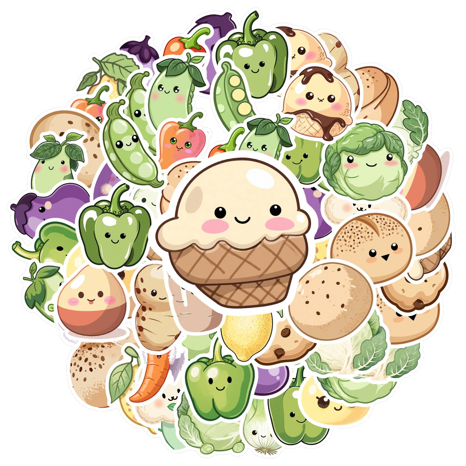 35pcs-50pcs Cute Cute Vegetables Stickers Whimsical Cute Expressions Stickers Stickers For DIY Phone Laptop
35pcs-50pcs Cute Cute Vegetables Stickers Whimsical Cute Expressions Stickers Stickers For DIY Phone Laptop