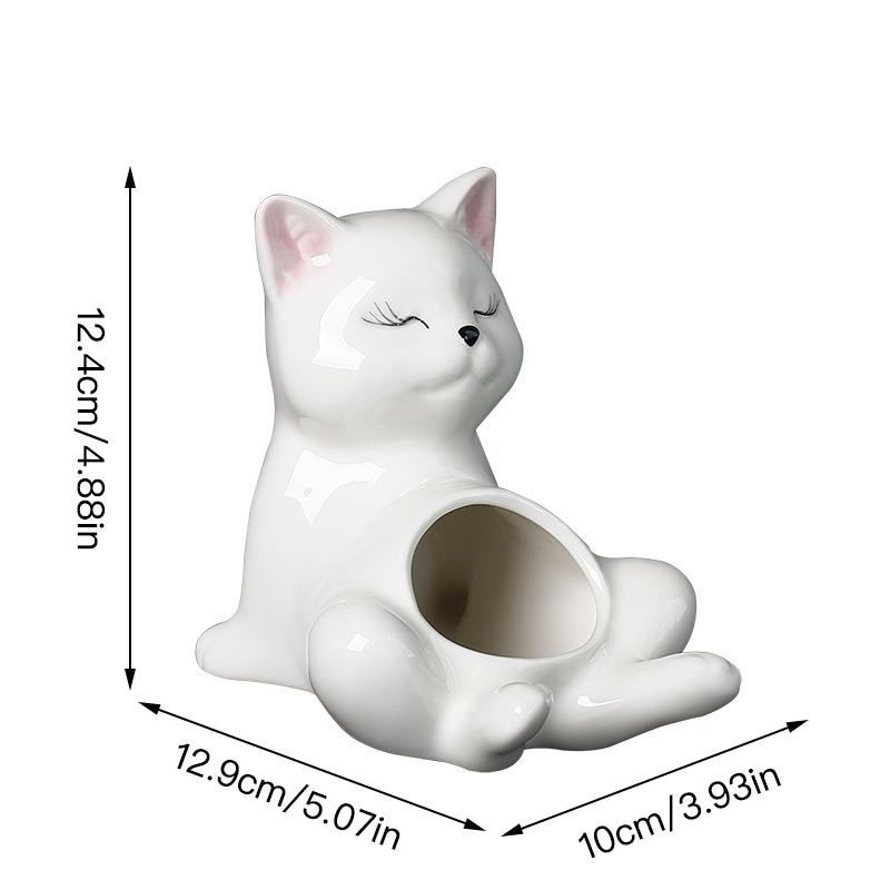 Милый кошачий цветочный горшок, горшок для суккулентов, керамический горшок, украшение для стола, украшение для дома и сада 1 Piece
Милый кошачий цветочный горшок, горшок для суккулентов, керамический горшок, украшение для стола, украшение для дома и сада 1 Piece