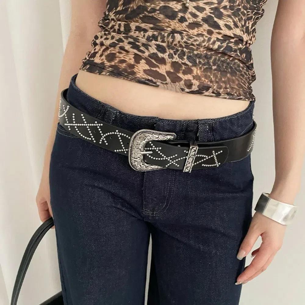 Black White Buckle Waist Belt Gothic Dress Jeans Belt Fashionable Women s Belt Streetwear білий
Black White Buckle Waist Belt Gothic Dress Jeans Belt Fashionable Women s Belt Streetwear білий