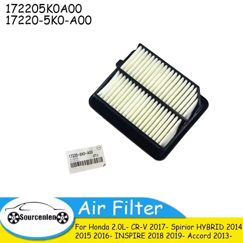 Engine Air Filter for HONDA CR-V 2.0L Hybrid 2017- PIRE SPIRIOR ACCORD BREEZE SUV 172205K0A00 17220-5K0-A00 1pcs
Engine Air Filter for HONDA CR-V 2.0L Hybrid 2017- PIRE SPIRIOR ACCORD BREEZE SUV 172205K0A00 17220-5K0-A00 1pcs