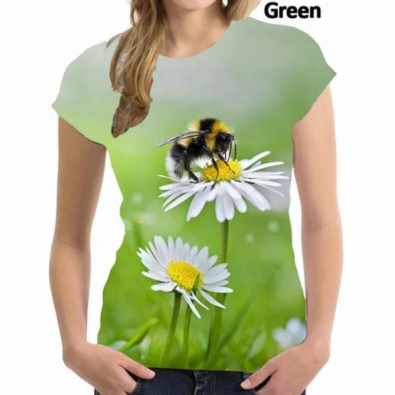 Summer Colorful Bee 3D Print T-shirts Women Streetwear New Casual Fashion Y2k Short Sleeve T Shirt O-neck Tees Tops Clothing XL
Summer Colorful Bee 3D Print T-shirts Women Streetwear New Casual Fashion Y2k Short Sleeve T Shirt O-neck Tees Tops Clothing XL