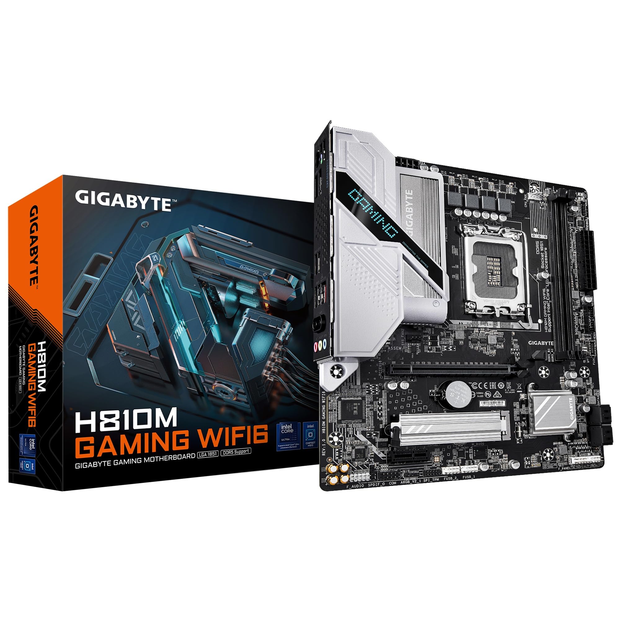 Материнська плата GIGABYTE H810M GAMING WIFI6 з чіпсетом Intel H810 MB6738 Micro-ATX
Материнська плата GIGABYTE H810M GAMING WIFI6 з чіпсетом Intel H810 MB6738 Micro-ATX