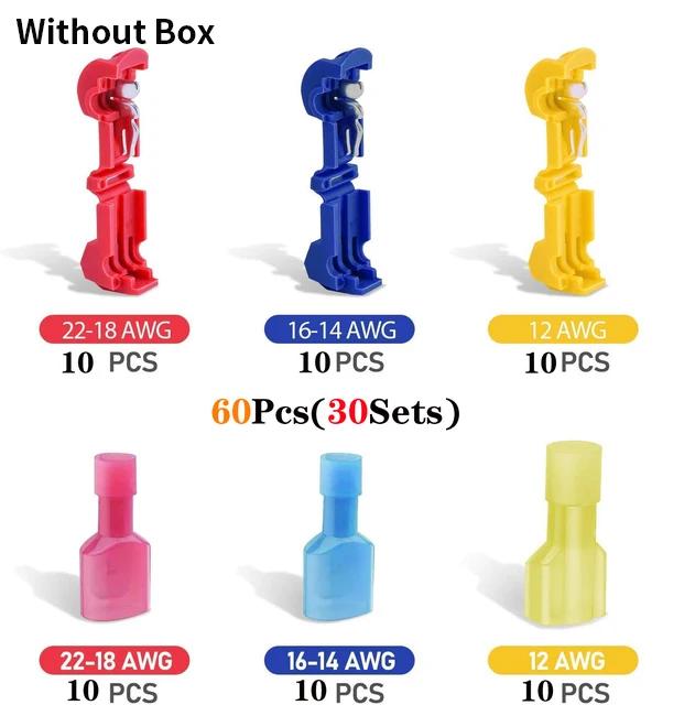 120/240PCS T-Tap Connector Quick Electrical Cable Connector Snap Splice Lock Wire Terminal Crimp Wire Terminal
120/240PCS T-Tap Connector Quick Electrical Cable Connector Snap Splice Lock Wire Terminal Crimp Wire Terminal